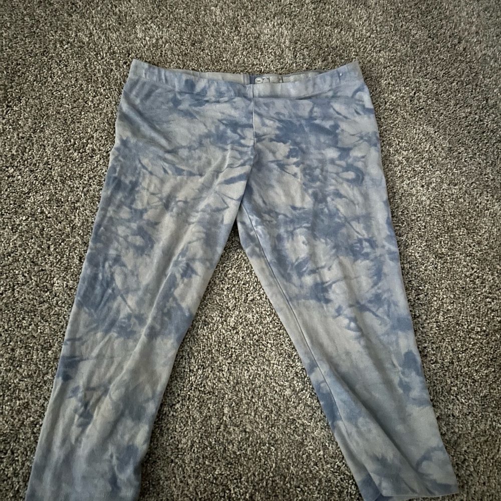 Wonder Nation Blue Tie-Dye Capri Leggings Size 10/12